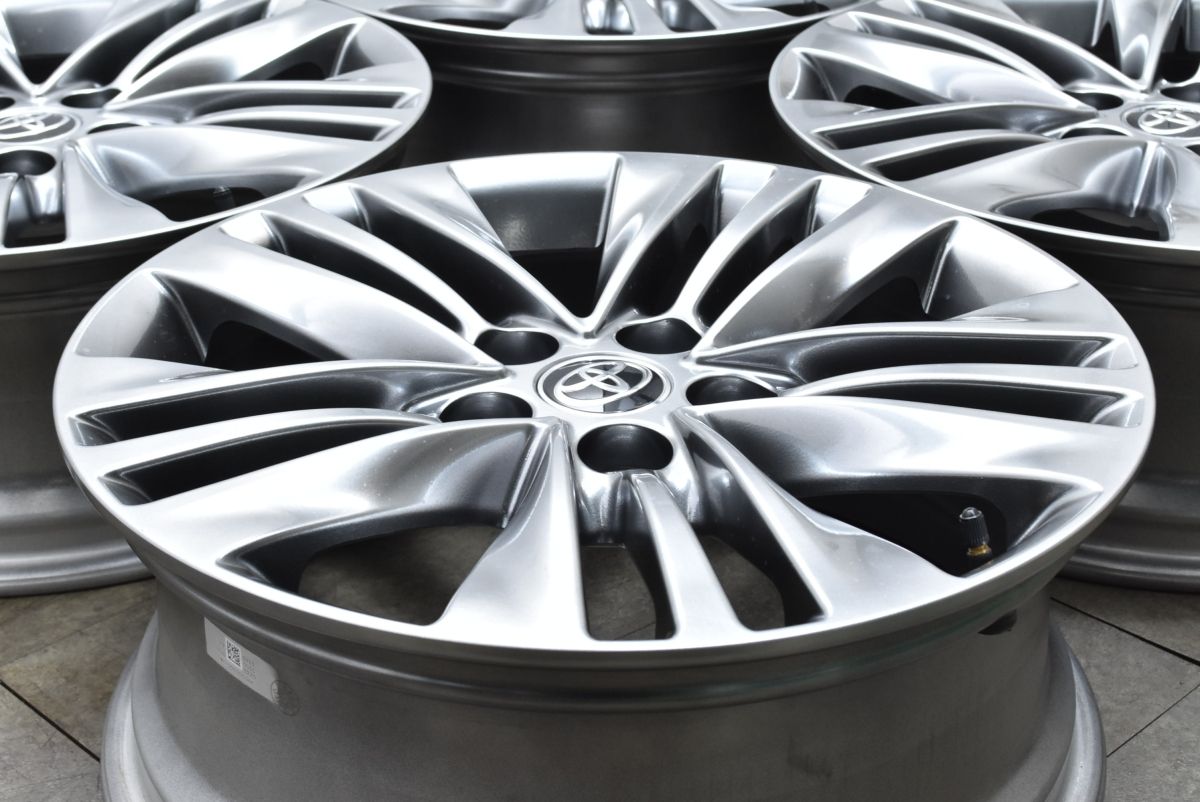 新車外し品 トヨタ 40 アルファード Z 純正 18in 7J 40 PCD120 4本セット ヴェルファイア ノーマル戻し スタッドレス用に