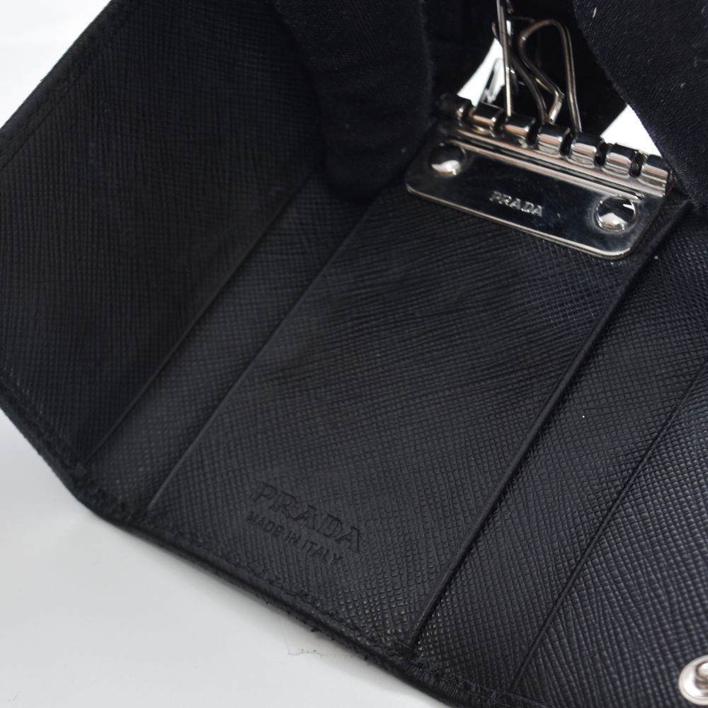 中古USED PRADA キーケース サフィアーノ ブラック 252458577 中古USED PRADA キーケース サフィアーノ ブラック 252458577