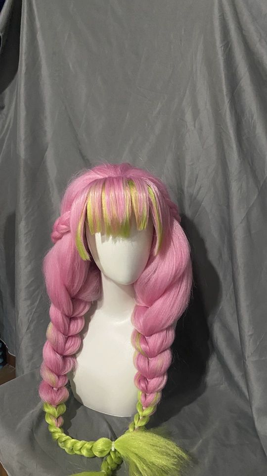 鬼滅の刃 甘露寺蜜璃 みつり ウィッグ コスプレ