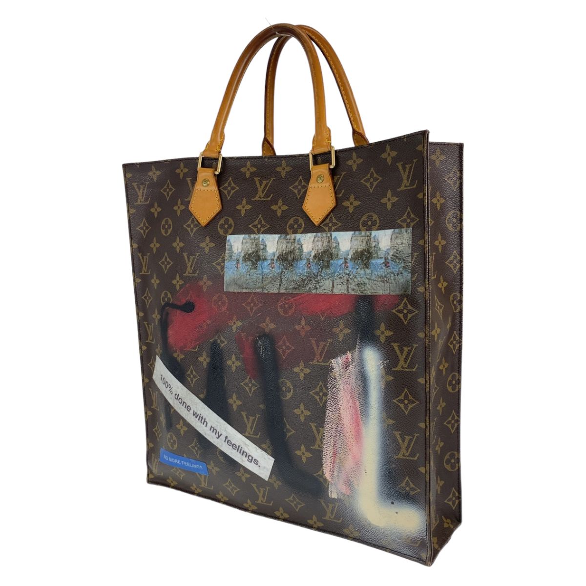 LOUIS VUITTON ルイヴィトン Guernica モノグラム サックプラ ブラウン 茶色 PVC M51140 一点物 トートバッグ  レディース 402938 【中古】【中古】 - メルカリ