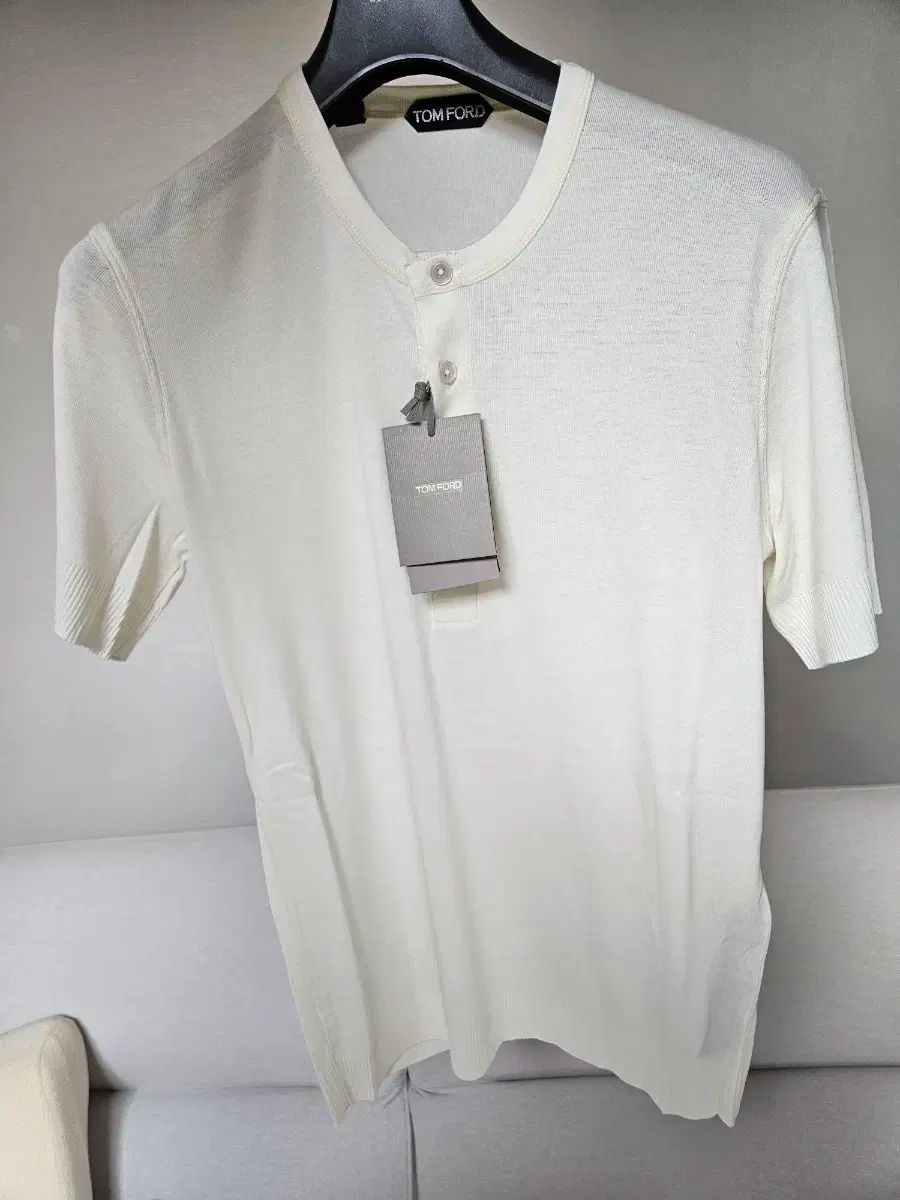 18G サーブルストレッチモックネックニット(1 OFF WHITE