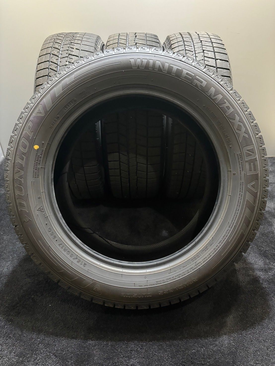 ★215/60R17 DUNLOP/WINTER MAXX 03 22年製 スタッドレス 4本 ダンロップ ウィンターマックス エスティマ C-HR (2-G251)