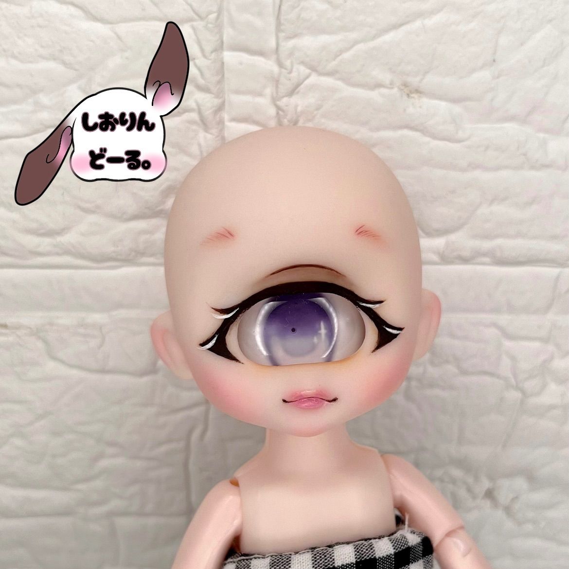 まりん　セリアドールカスタム　オリジナルシリーズ(ヘッドのみ) も*も様 セリアドール カスタムヘッド（にじさんじ） - メルカリ
