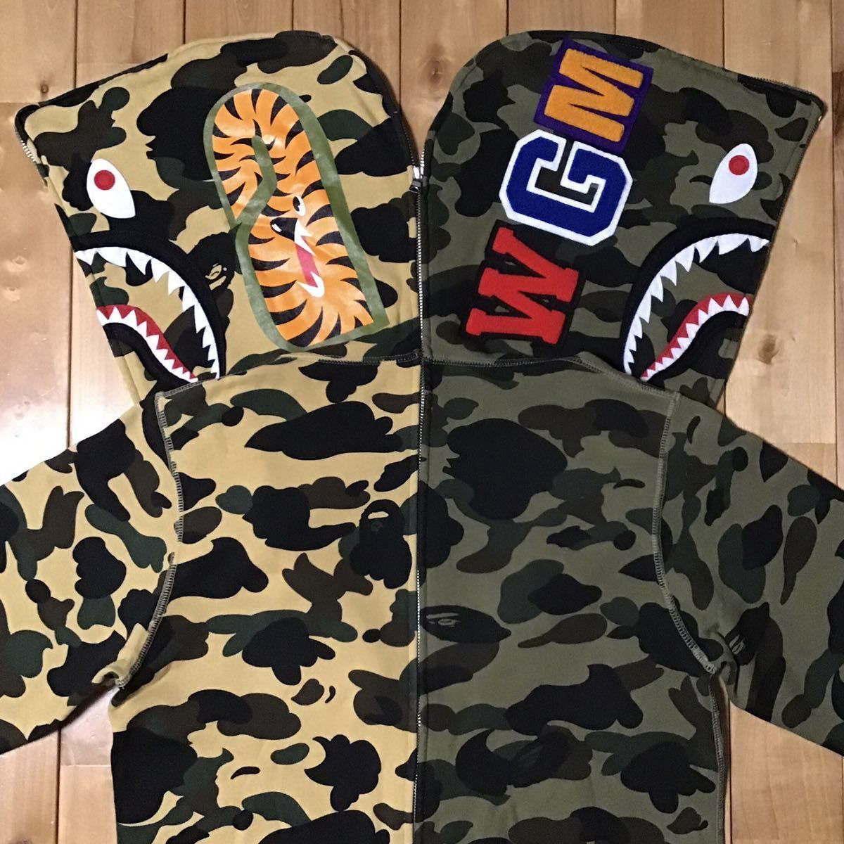 Separate shark full zip hoodie Mサイズ 1st camo a bathing ape BAPE シャーク パーカー  エイプ ベイプ アベイシングエイプ 迷彩