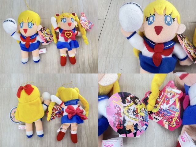 美少女戦士 セーラームーン ぬいぐるみ 17点セット 【中古】タグ