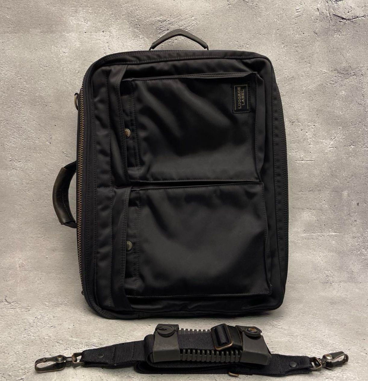 LUGGAGE LABEL ラゲッジレーベル 3WAYバッグ 黒