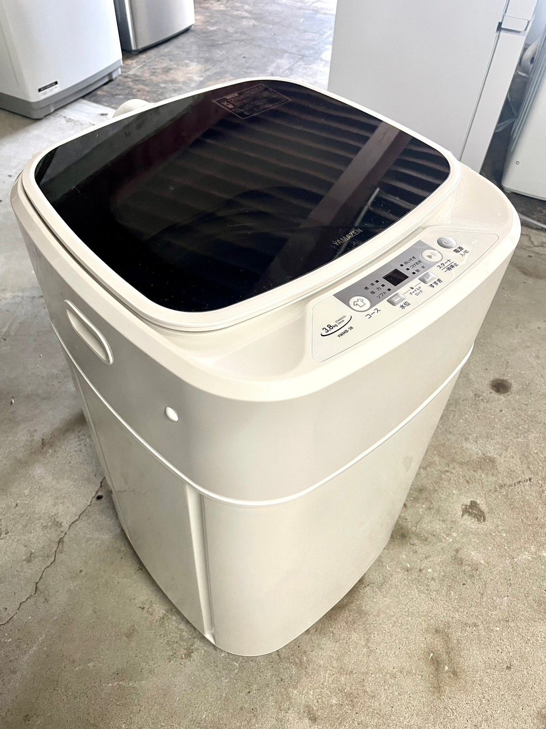 全自動洗濯機 3.8kg YWMB-38(W) 山善 2023年製
