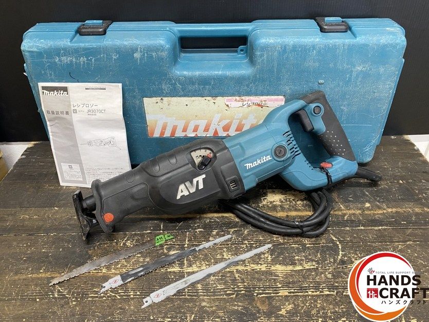 ● 品 makita マキタ JR3070CT レシプロソー 単相100V ストローク数 0-2 800min-1 ストローク 32mm 本体＋ケース＋ 替刃付き