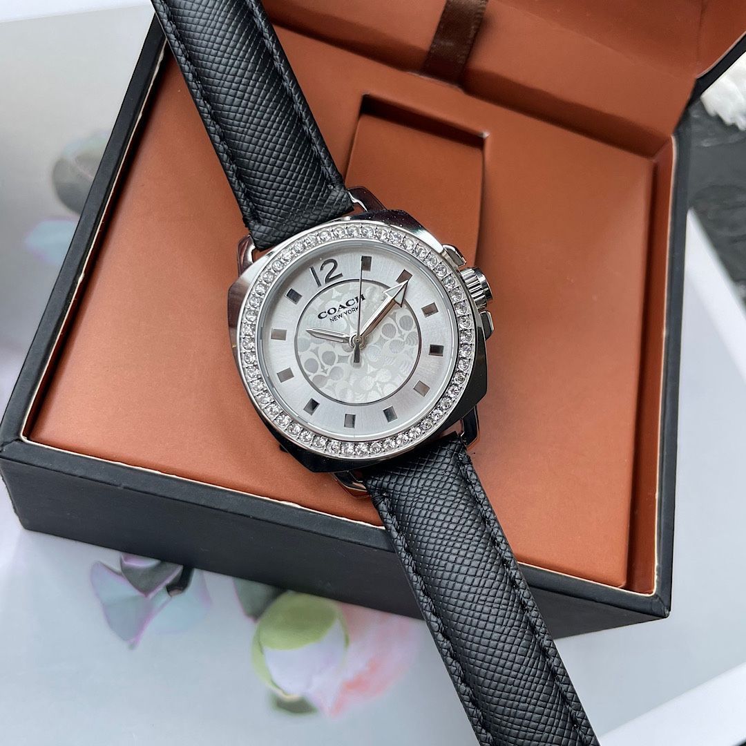 SALE✩.*˚COACH スワロフスキー メタリックベルト レディース腕時計 COACH コーチ レディース腕時計 36mm｜スワロフスキークリスタル
