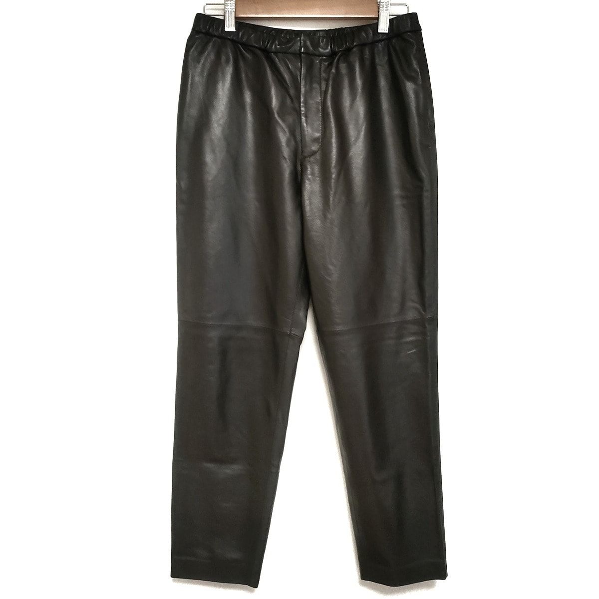 【新品】ebure エブール レザーパンツ 36 ダークブラウン 羊革 軽量 ebure エブール レザーパンツ 36 ダークブラウン 羊革 軽量