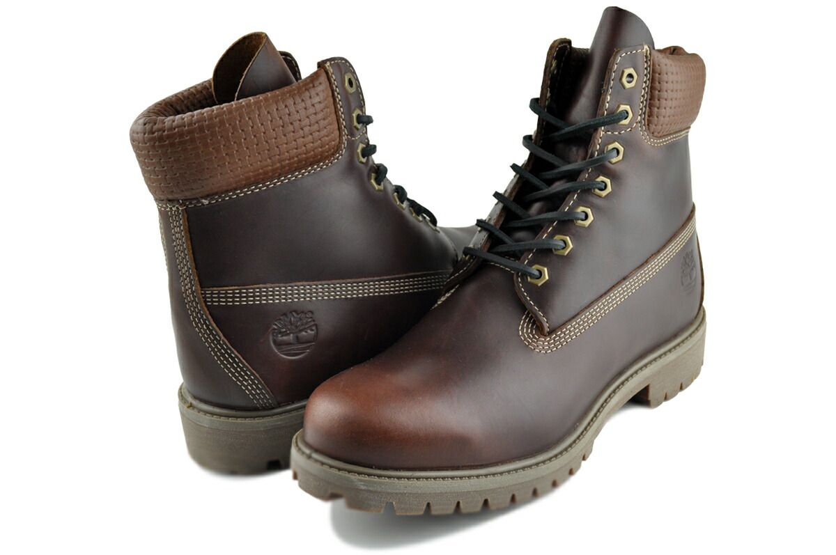 ティンバーランド 6インチ レース WP ブーツ ブラウン ブラック Timberland PREMIUM 6 INCH LACE BOOT MEDIUM BROWN FULL GRAIN W BLK a 2 p w-eiu