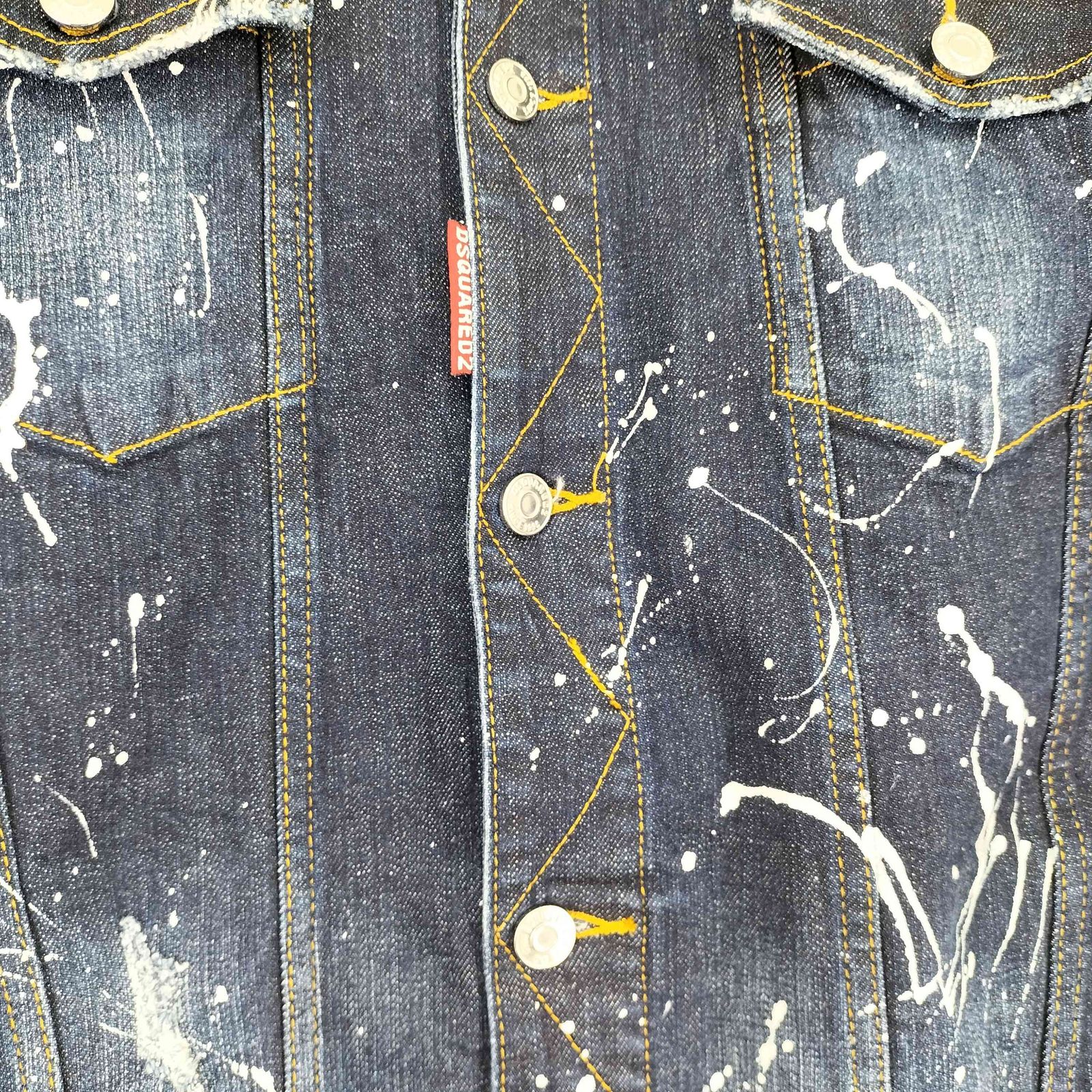 ディースクエアード DSQUARED2 ペイント加工 デニムジャケット メンズ