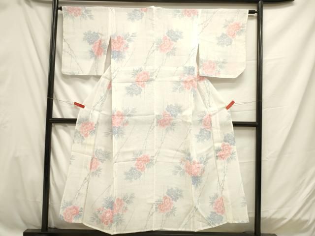 平和屋着物＊夏物　本場小千谷ちぢみ　牡丹　麻　逸品　DAAW0944op 平和屋着物＊夏物 本場小千谷ちぢみ 牡丹 麻 逸品 DAAW0944op - メルカリ