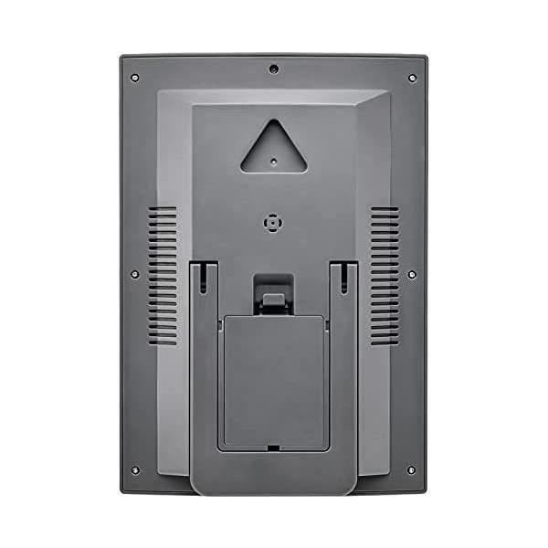 フォルミア(Formia) 置き時計 日めくりカレンダー 電波時計 表示切替機能付き 六曜 温度 湿度 表示 置き掛け兼用 木目調 ブラウン