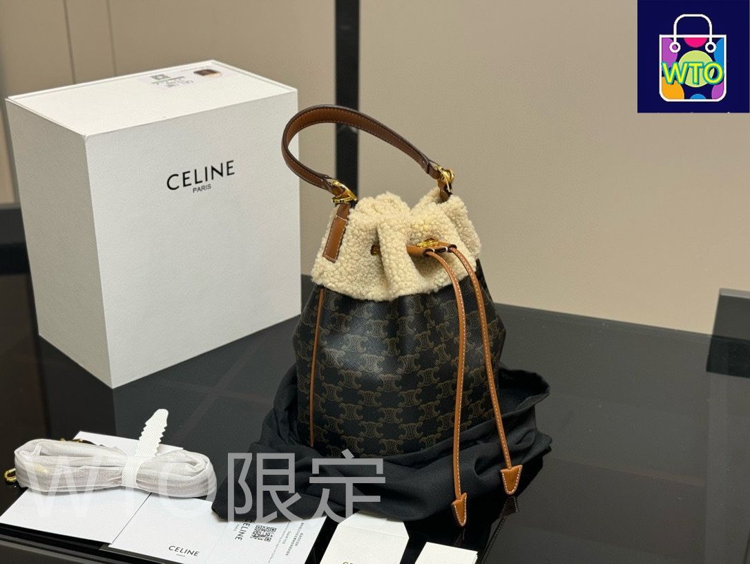 Celine] バケットバッグ モノグラムデザイン - 折り畳みボックス