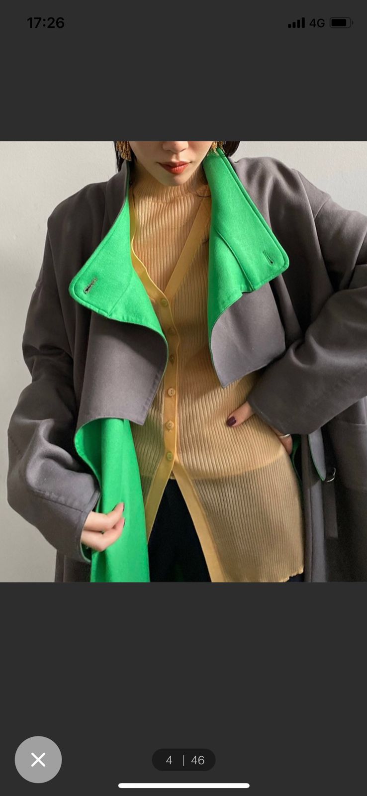 REVERSIBLE STAND COLLAR COAT - メルカリ
