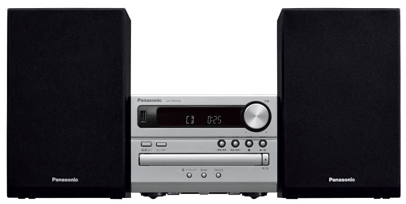 パナソニック Bluetooth CDステレオシステム シルバー SC-PM250-S