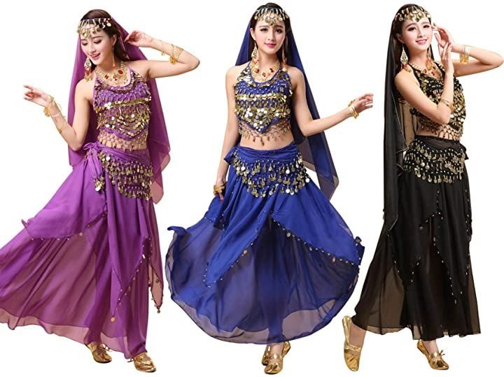 ベリーダンス 衣装 コスチューム セットアップ アラジン アジア インド Eiza ベリーダンス 衣装 4点 インドダンス アラブ 女王 アラジン