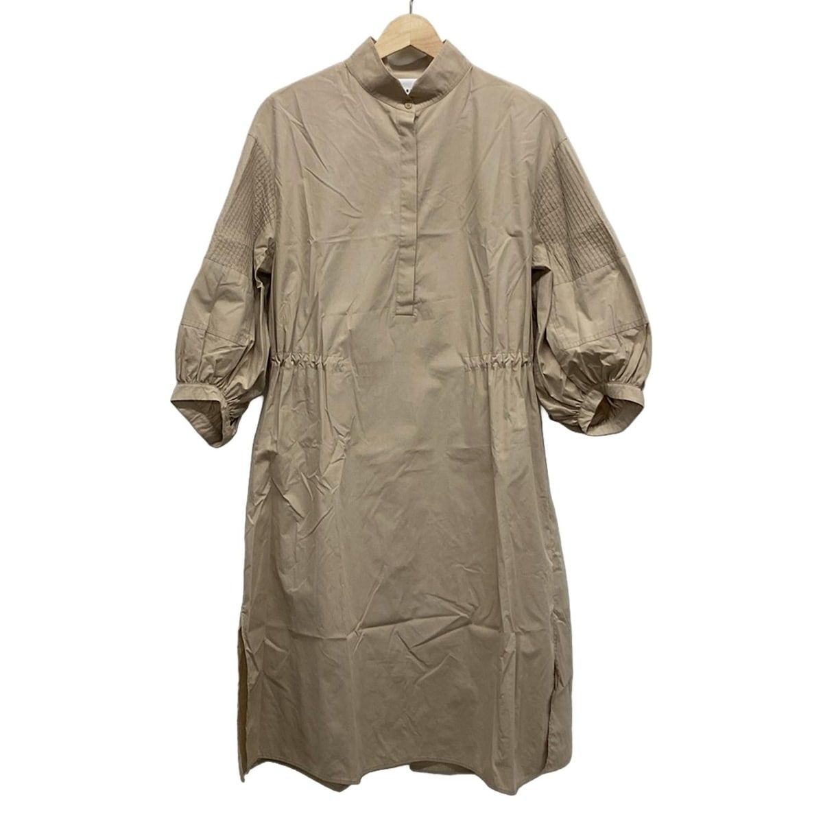 AKRIS アクリス ワンピース サイズ42 L レディース - ベージュ 長袖 ロング punto