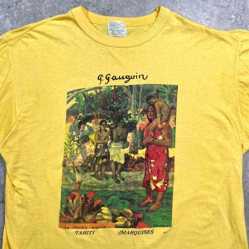 90年代 Paul Gauguin ポール・ゴーギャン アートプリントTシャツ 