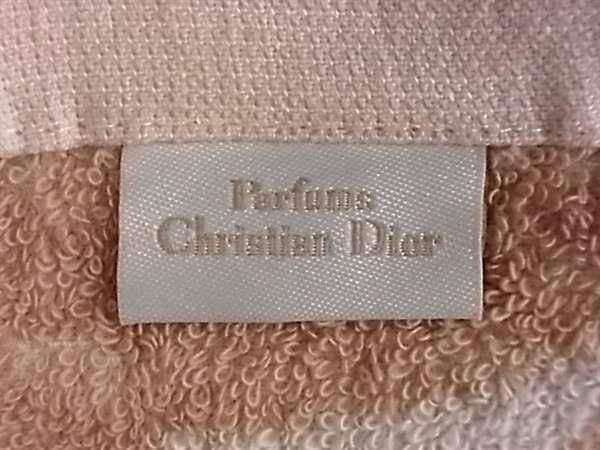 ■新品同様■ ChristianDior クリスチャンディオール コットン100％ リボン バスタオル ビーチタオル レディース ピンク系 AV8706 