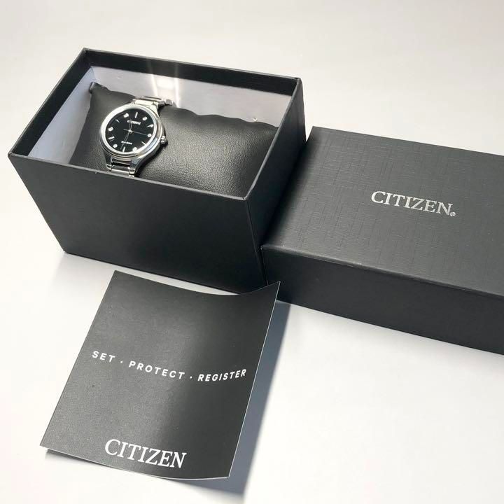 【定価4.2万円】シチズン エコドライブ ダイヤモンド シルバーレディース腕時計
