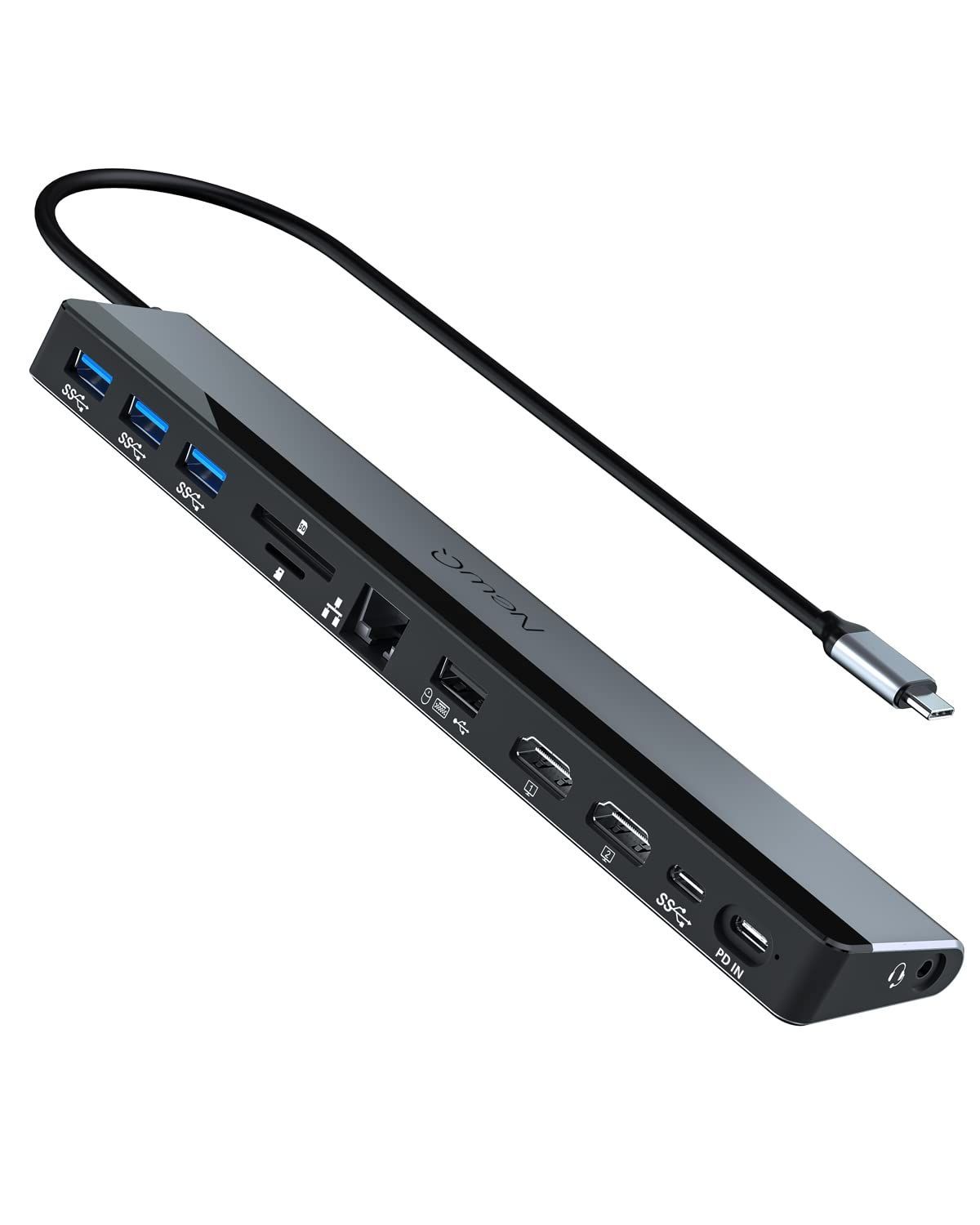 【人気商品】Power 100W in Delivery、MacBook in リーダー、PD 60Hz-30Hz、4*USB-A、USB-C、オーディオ、イーサネット、SD/TF 4k HDMI Pro ドッキングステーション ドッキングステーション ラップ