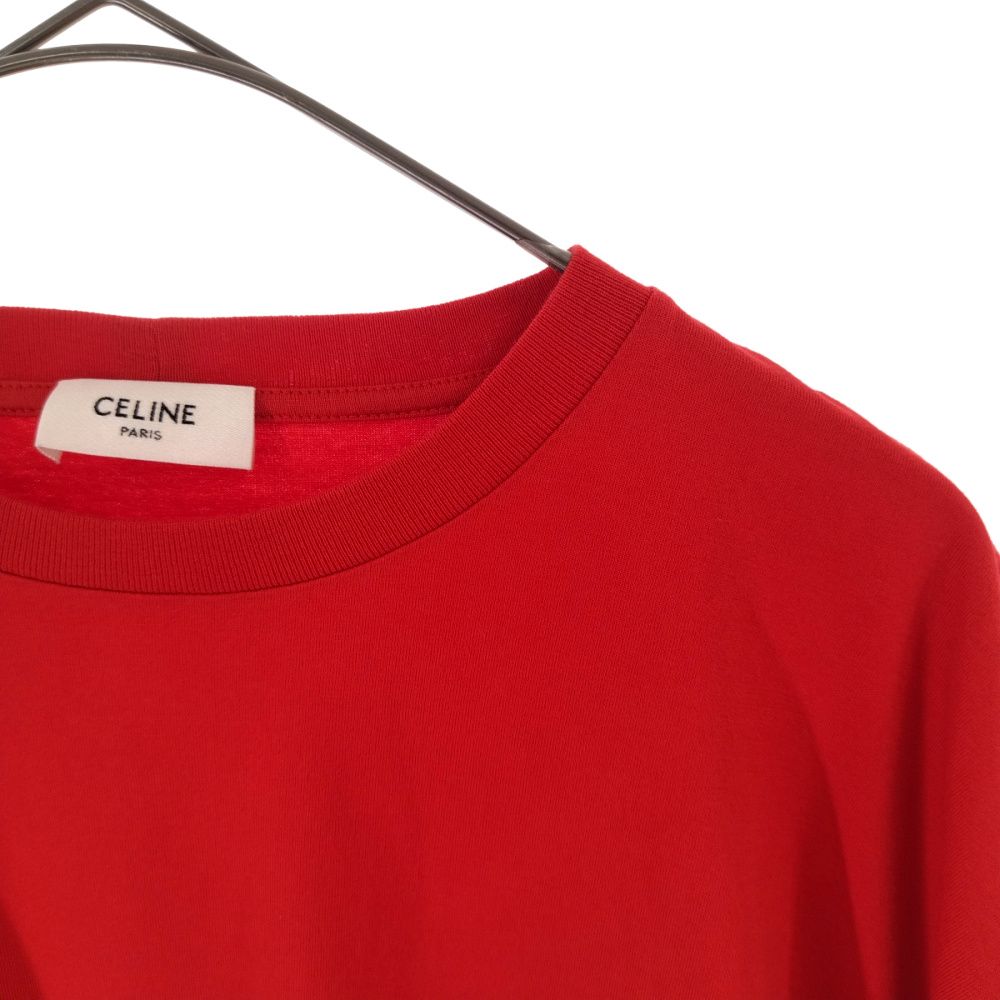 【人気】セリーヌ バイエディスリマン ルーズフィット ロゴ Tシャツ XL相当 CELINE ルーズTシャツ / コットンジャージー - エクリュ / ブラック