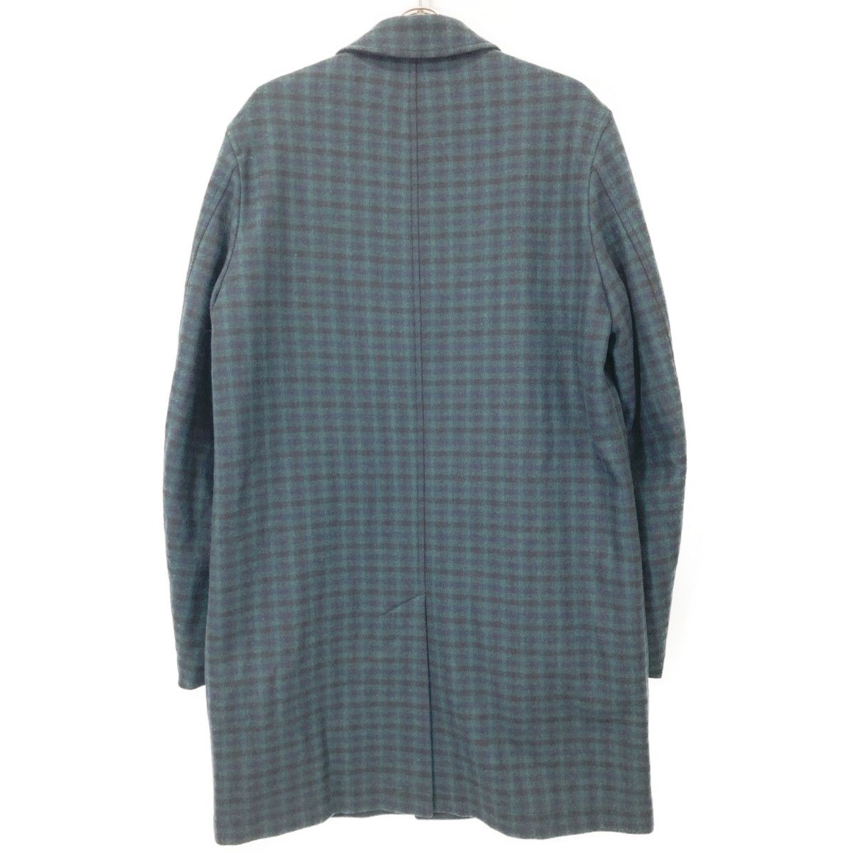 PS Paul Smith ピーエスポールスミス ネイビー×グリーン ウール