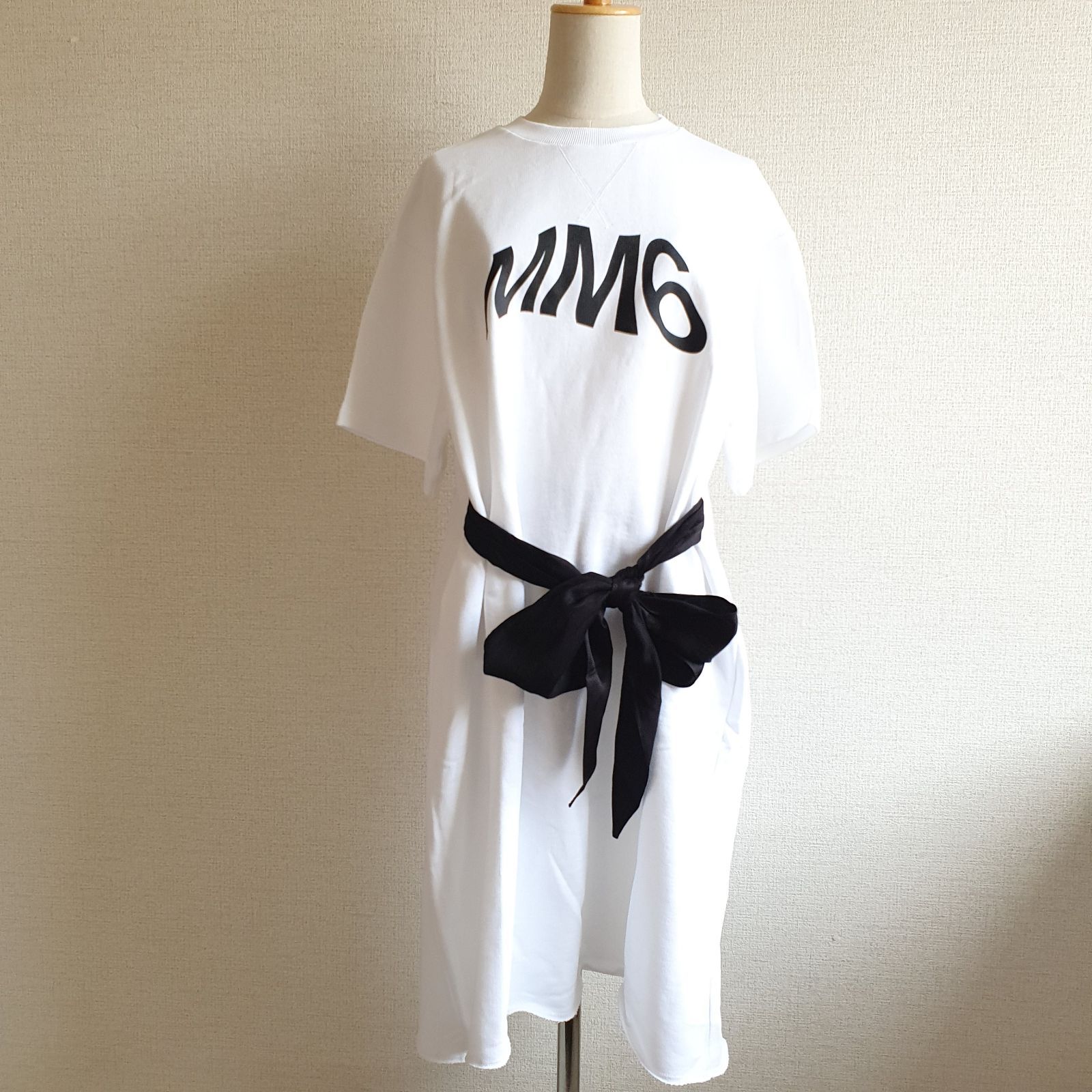 新品・未使用】MM6 Maison Margiela KidsロゴTシャツワンピース 