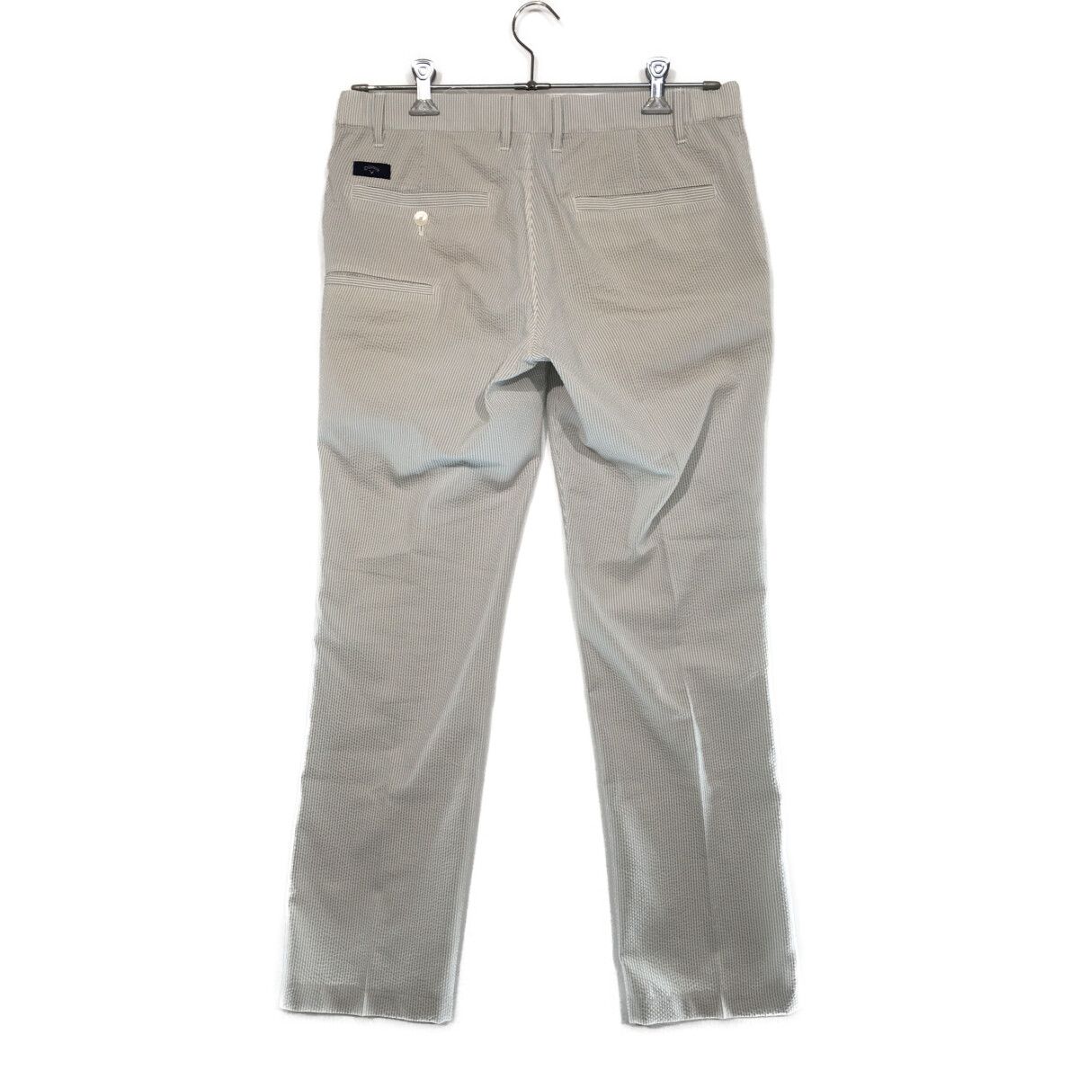 Callaway - coco 中古 キャロウェイ Callaway メンズ パンツ LL グレー シアサッカー地 ストライプ Callaway - coco 中古 キャロウェイ Callaway メンズ パンツ LL