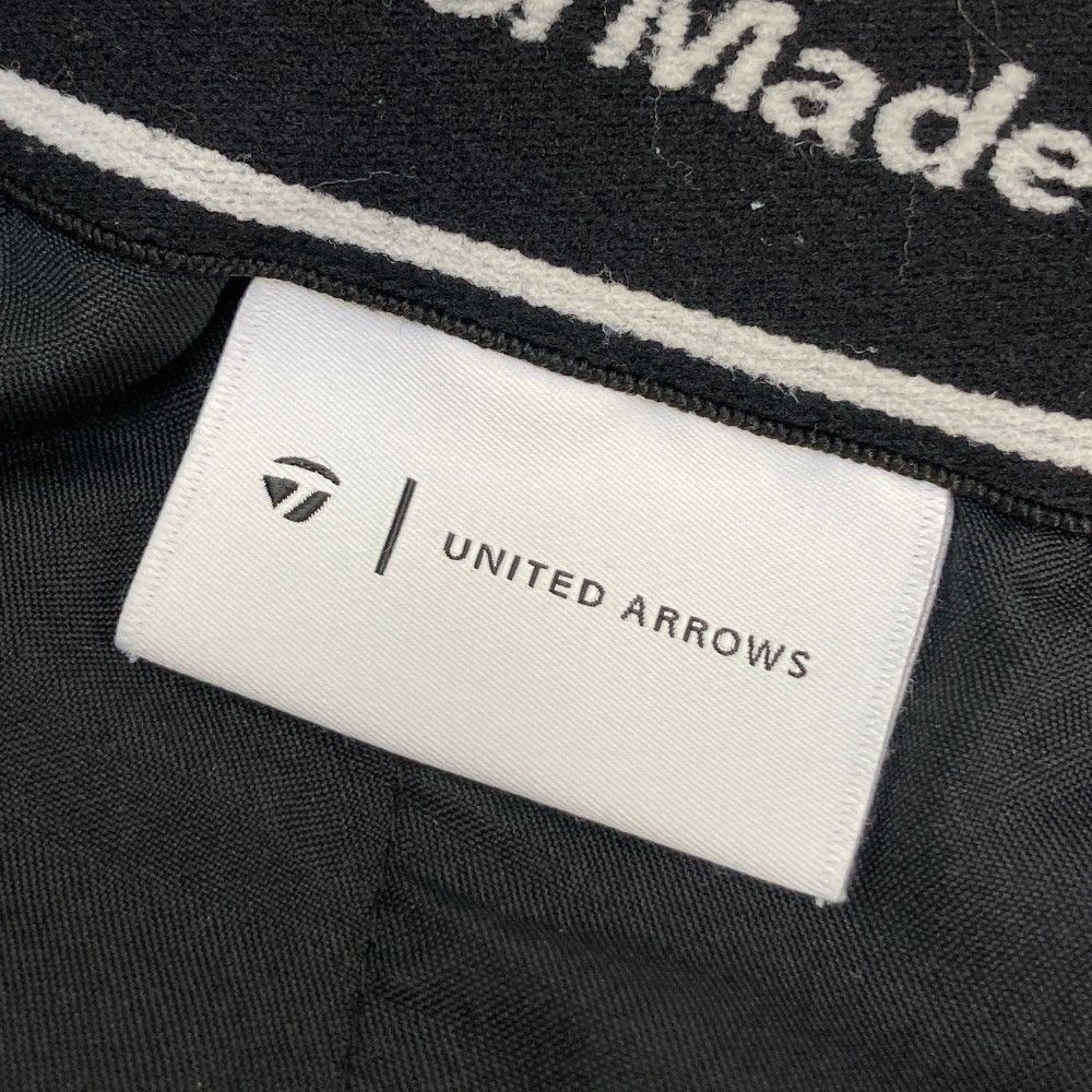 サイズ：M TAYLOR MADE テーラーメイド ×UNITED ARROWS ナイロン キルティング ハーフパンツ  ブラック系 [240101446099] ゴルフウェア メンズ ストスト サイズ：M TAYLOR MADE テーラーメイド ×UNITED ARROWS ナイロン