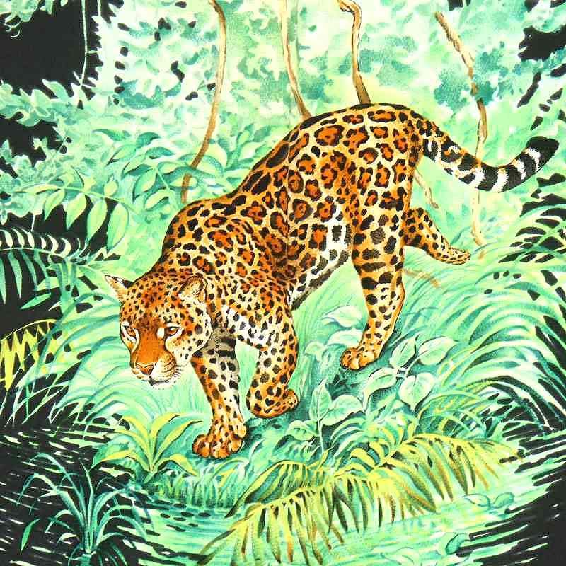 エルメス HERMES カレ90 EQUATEUR 赤道直下 スカーフ アニマル