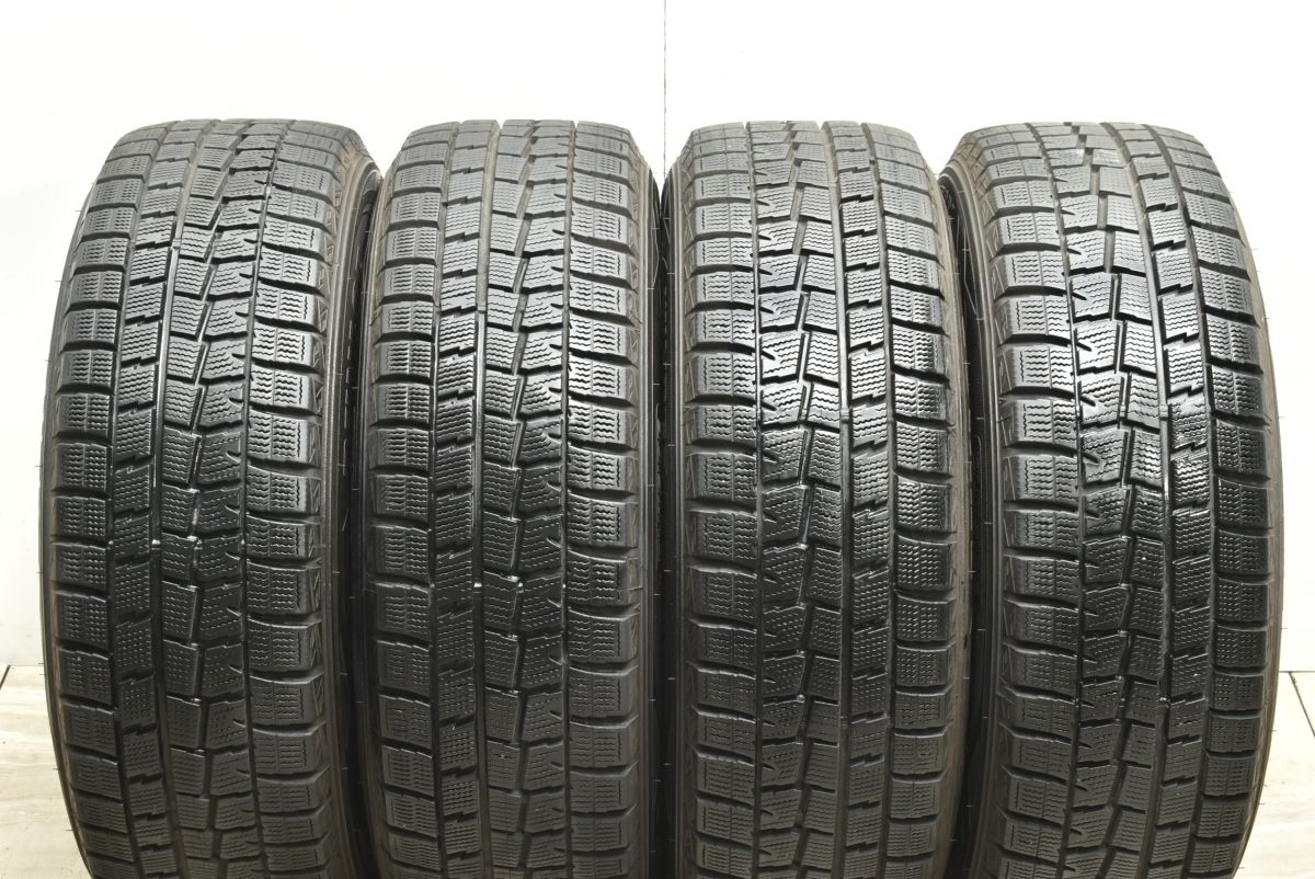 【程度良好品】DUFACT 15in 6.5J +40 PCD100 ダンロップ ウィンターマックス WM01 195/65R15 プリウス カローラスポーツ ウィッシュ 