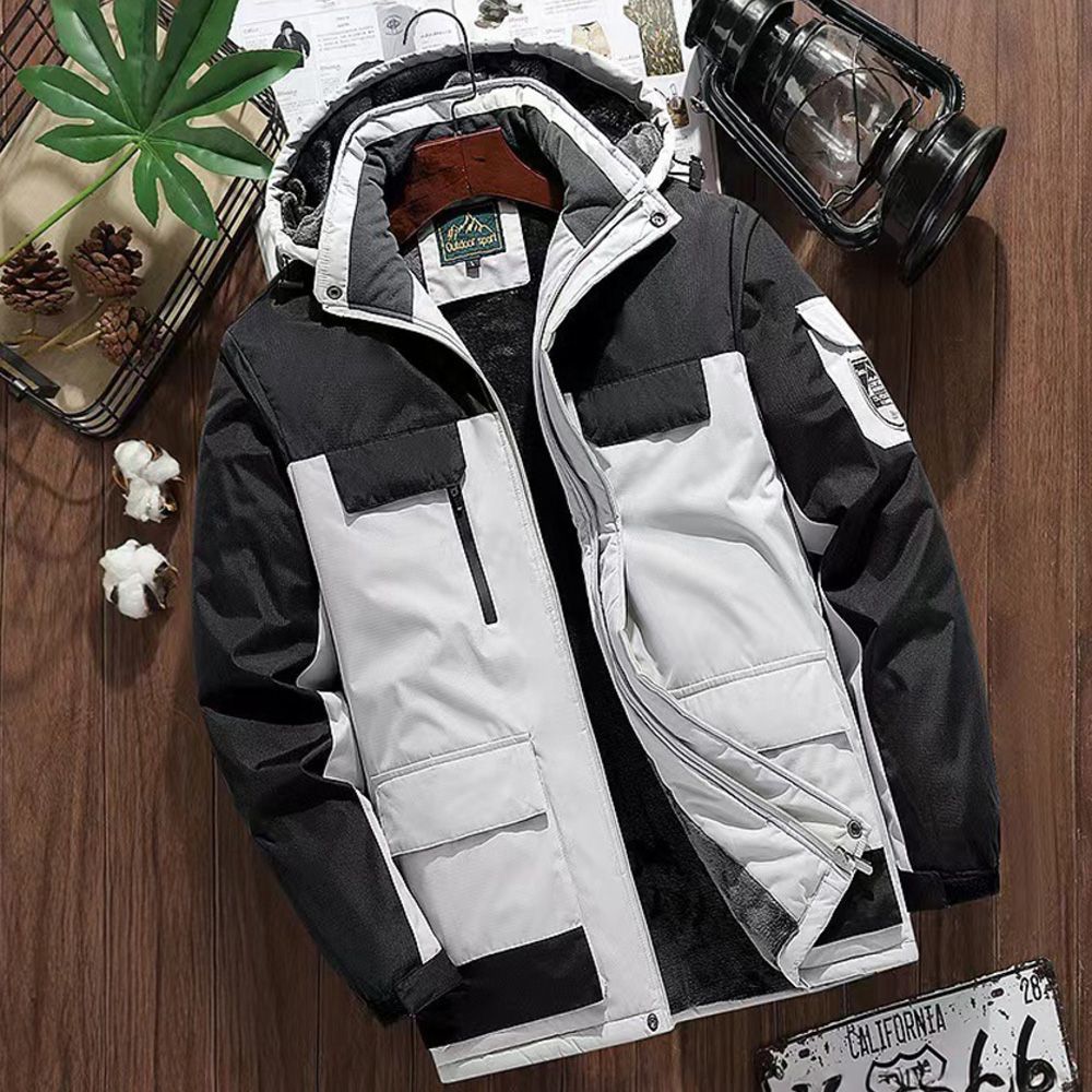 マウンテンパーカー メンズ 防水 防風 ジャケット XXL - 大きい 