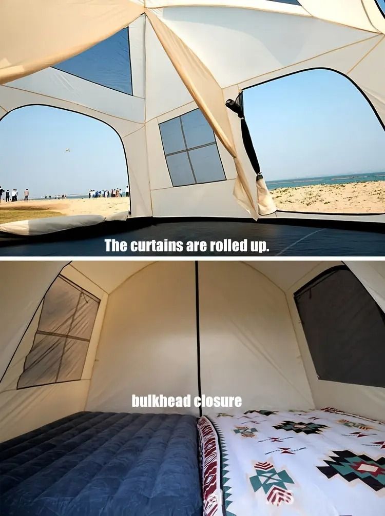 大型テント 二層構造