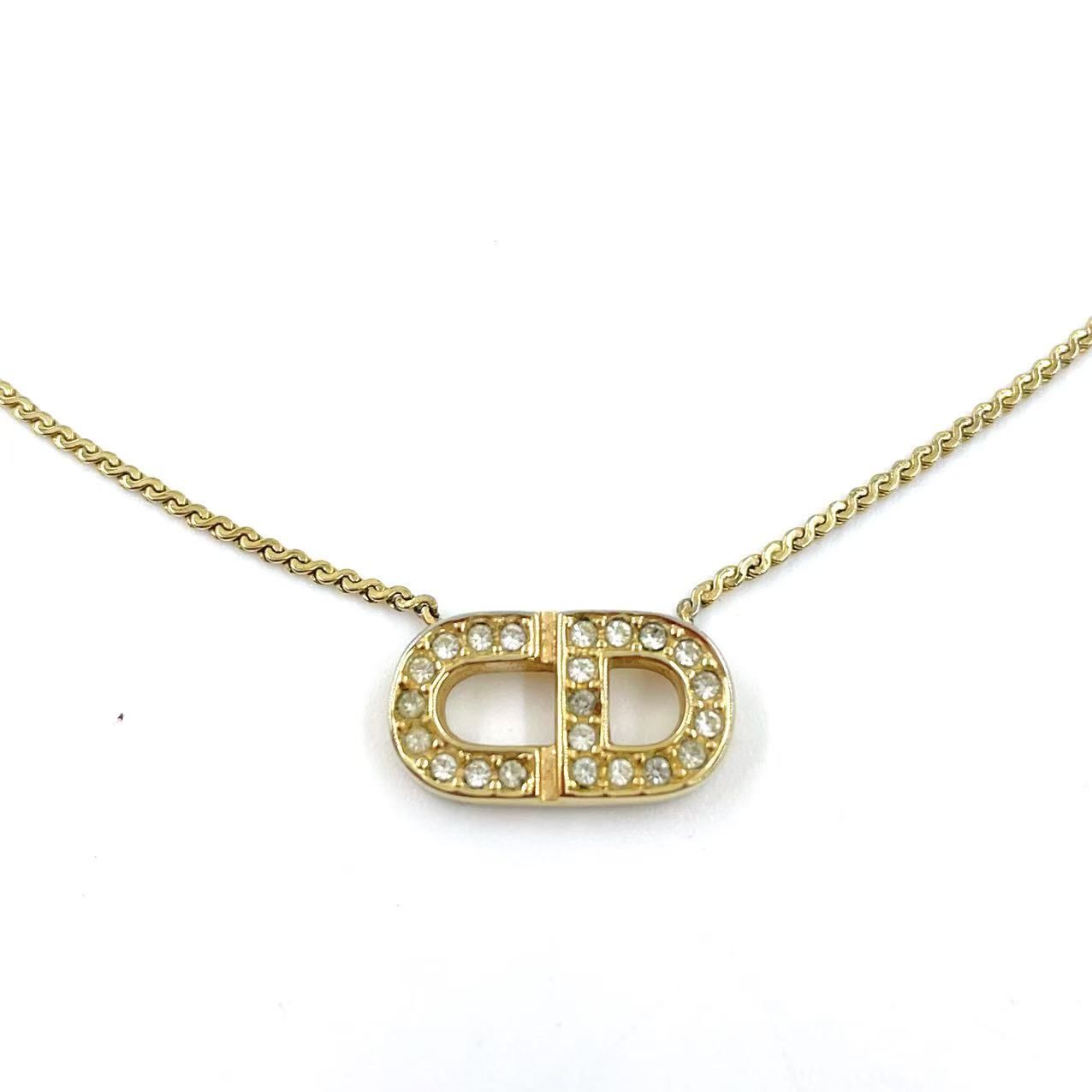 超安い品質 Dior Christian CDロゴ メタル×ラインストーン ラインストーン アクセサリー