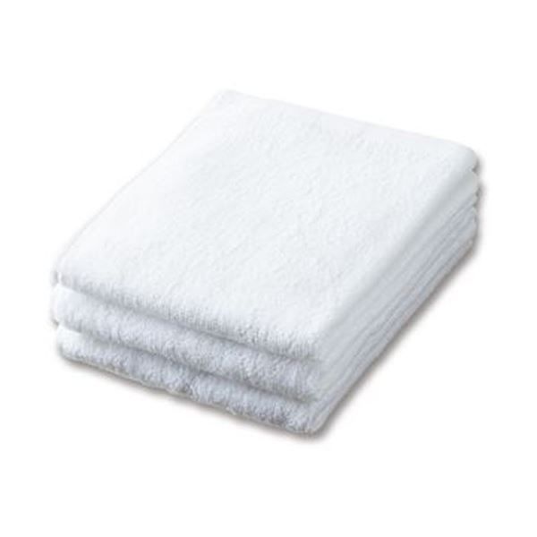 まとめ 業務用スレン フェイスタオルホワイト 1パック 3枚 ×20セット