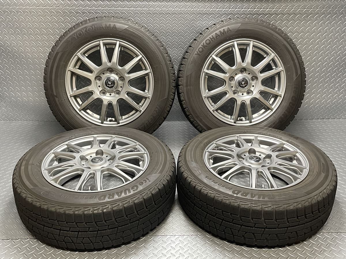 送料無料【ノア/ヴォクシー/エスクァイア等】ヨコハマ アイスガードiG50 PLUS 195/65R15 INVERNO 15インチ 6J+53 5穴114.3 (23060125)