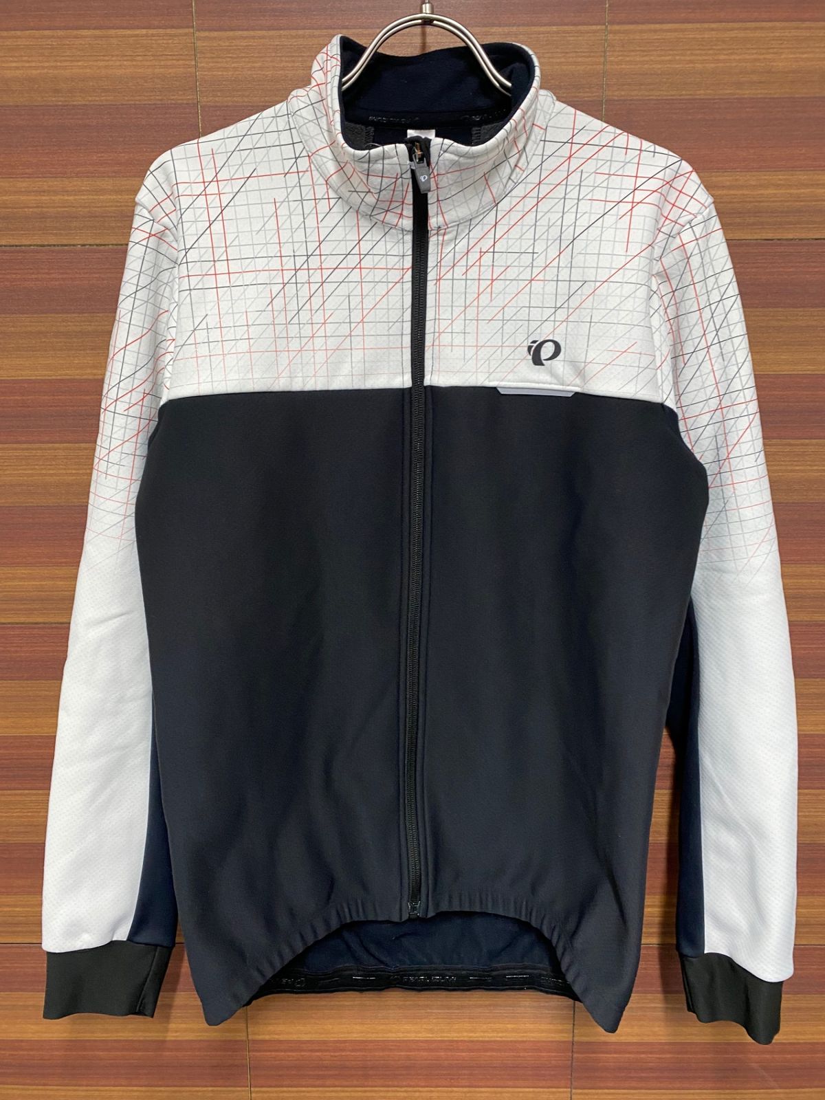 IP289 パールイズミ PEARL iZUMi 長袖 サイクルジャケット 黒 白 L 裏起毛