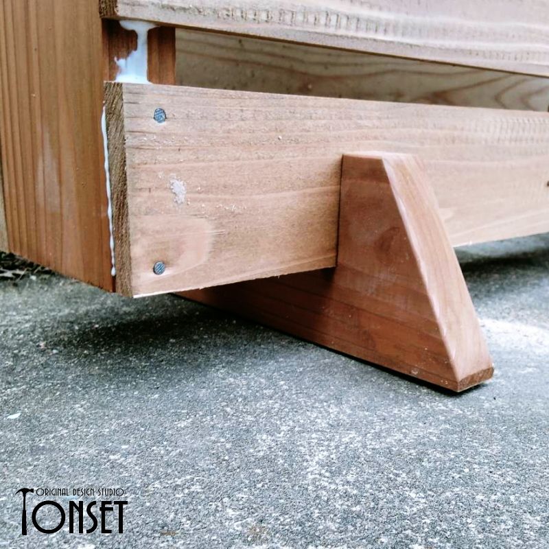  パレット風スタンドプランター オークcol 一輪挿し 花瓶 花器 インテリア 生活道具