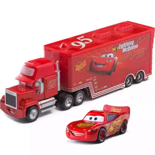 マックイーン トレーラー 赤 新品未使用 カーズ マック トラック トレーラーマックイーン