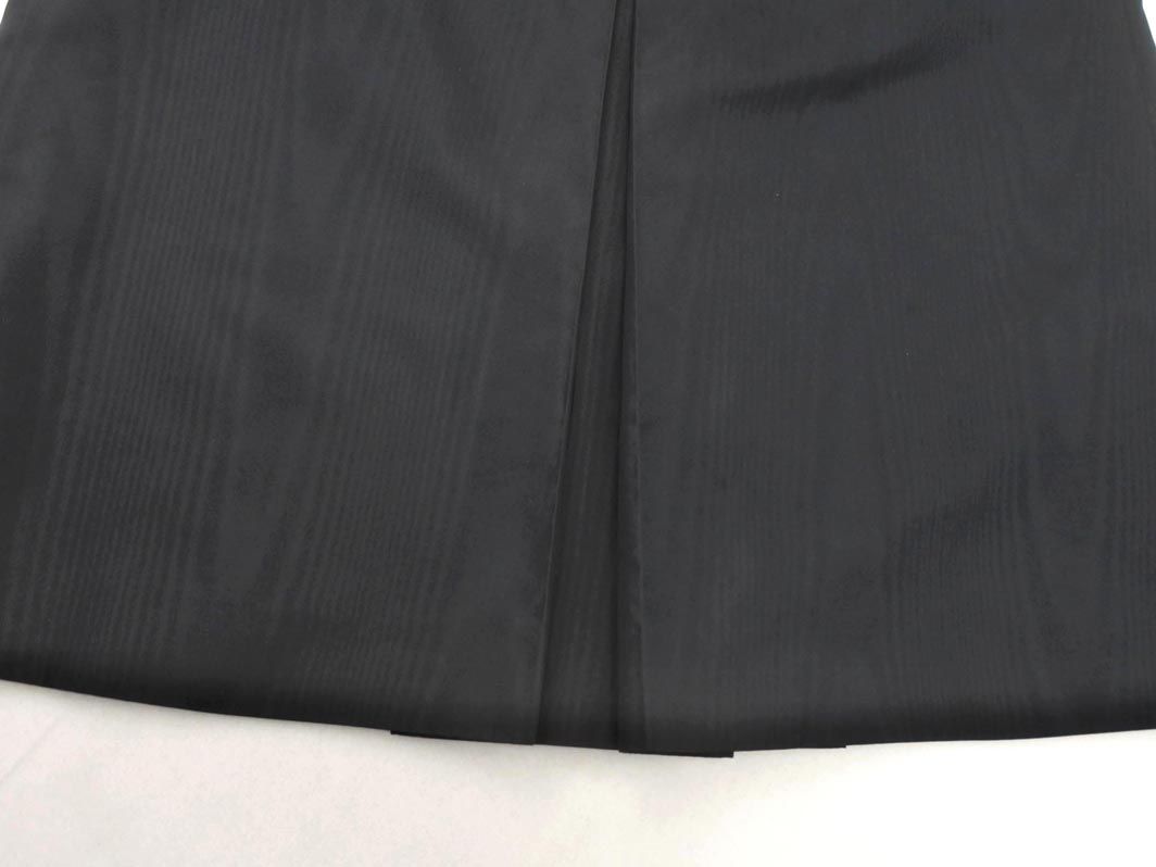 プラダ PRADA スカート シルク ブラック ライトグレー 21H682 レディース 中古 PRADA プラダ タグ付き チェック柄 シルク フレア