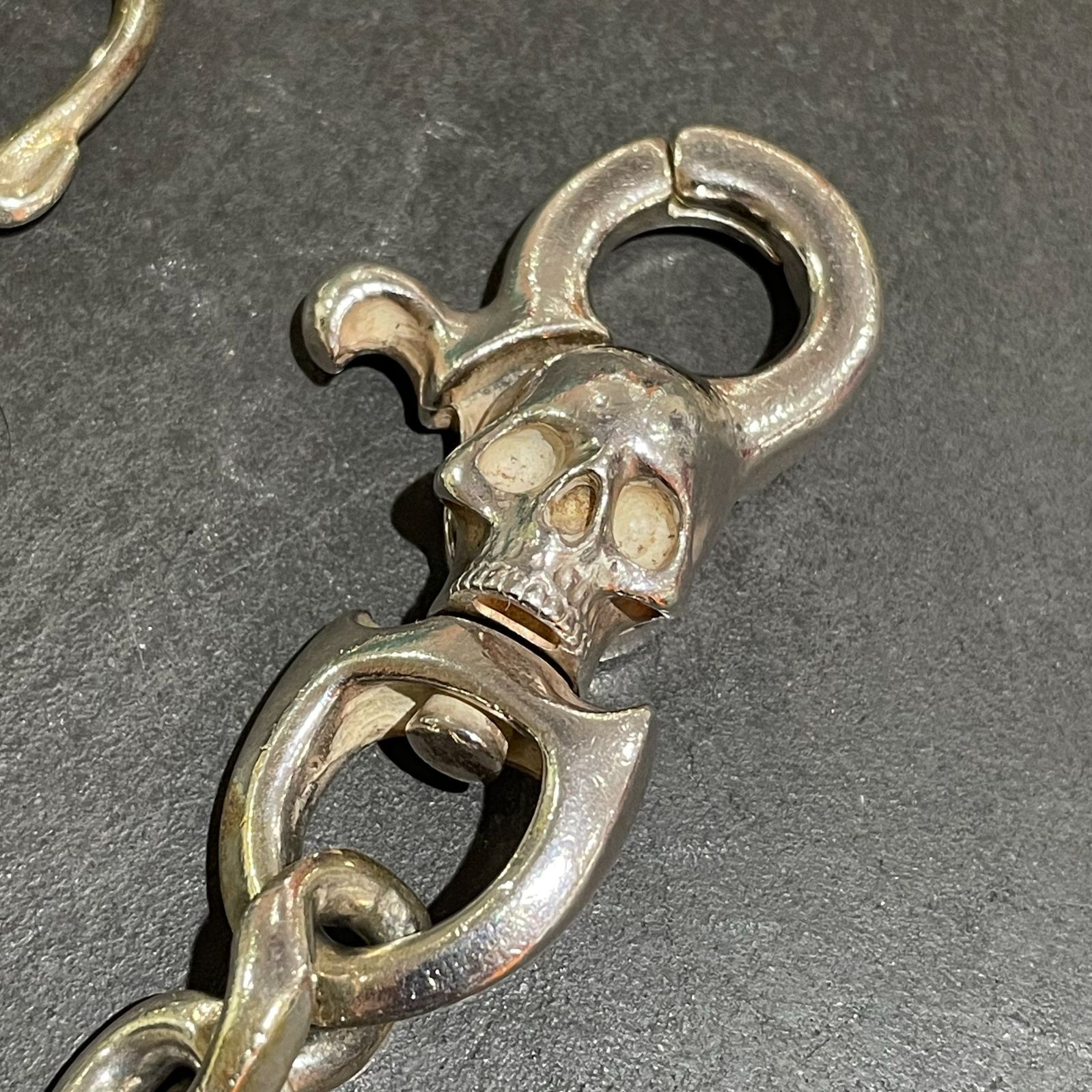 ルードギャラリー アージェントグリーム スカルウォレットチェーン 925