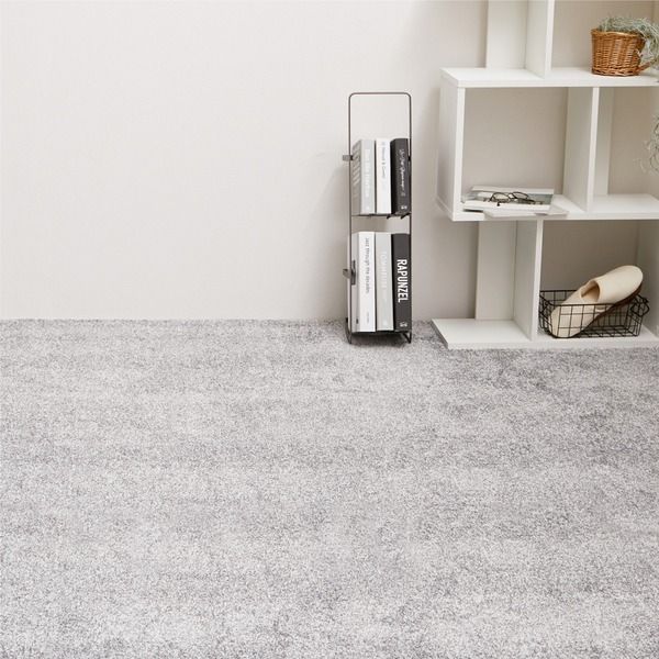 8大消臭の国産高機能カーペット 江戸間4.5畳 約261×261cm グレー【代引不可】