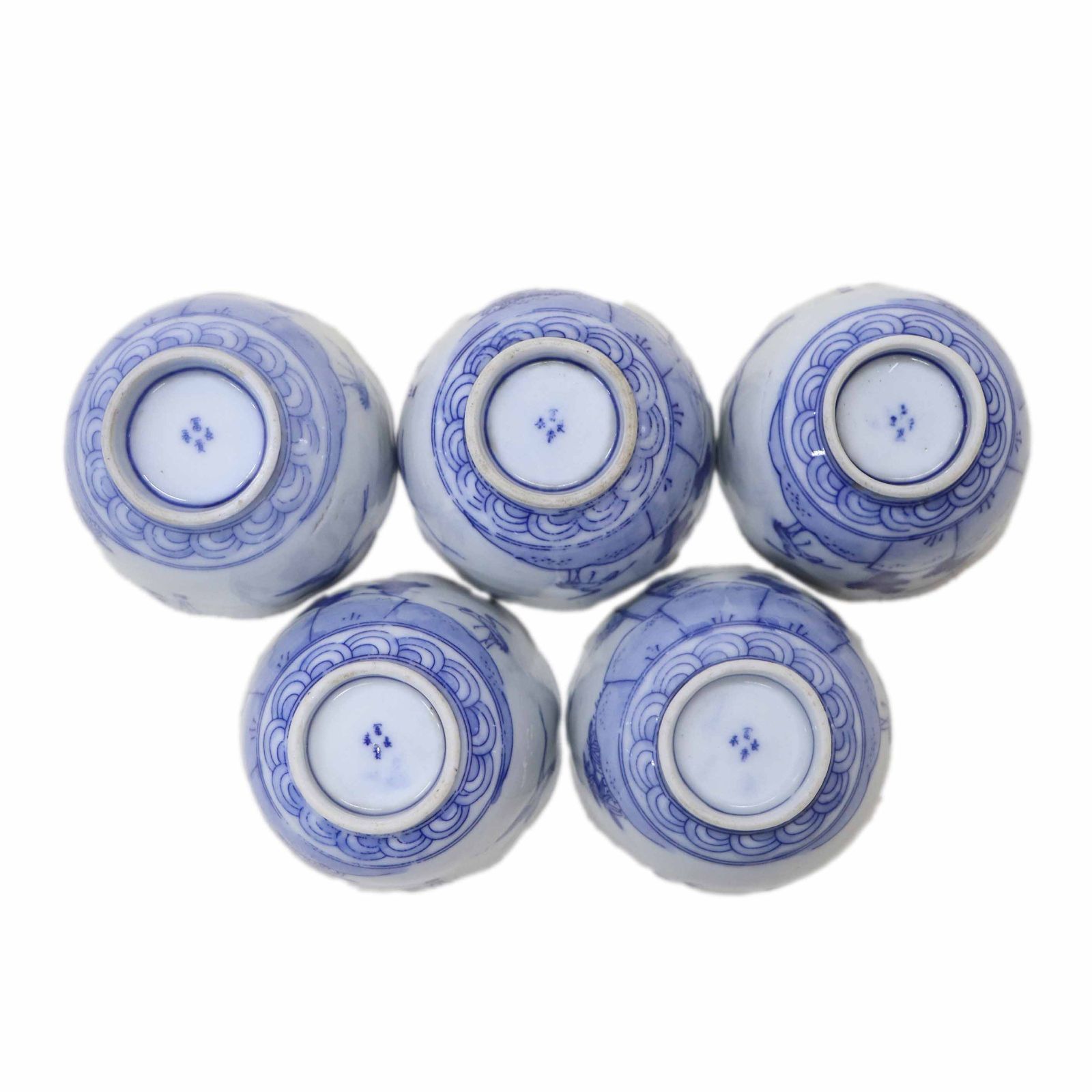 古伊万里染付 火入れ 富貴長春　花器　茶道具 古伊万里 染付 微塵唐草 冨貴長春文 輪花型膾皿 - 生活骨董と