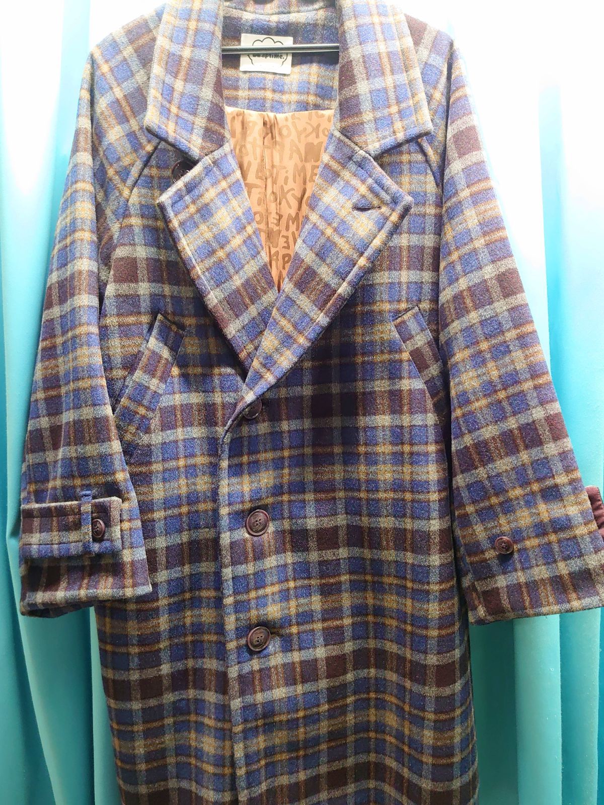 Nissy Naptime ロングコート チェック Mサイズ - メルカリ