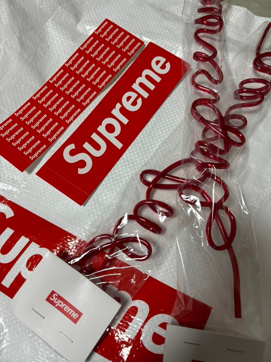 Supreme 24ss ストロー 2本セット ステッカー付き - 小物