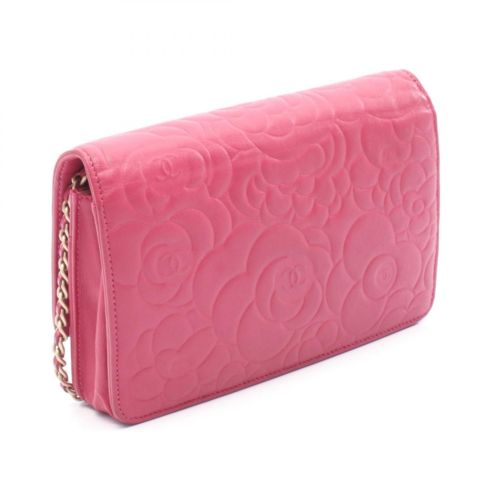 シャネル CHANEL ショルダーバッグ カメリア A47421 ローズピンク 
