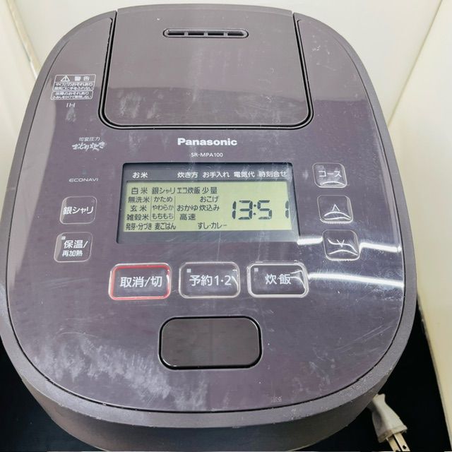 Panasonic SR-MPA100 炊飯器 動作確認済 Panasonic SR-MPA100 炊飯器